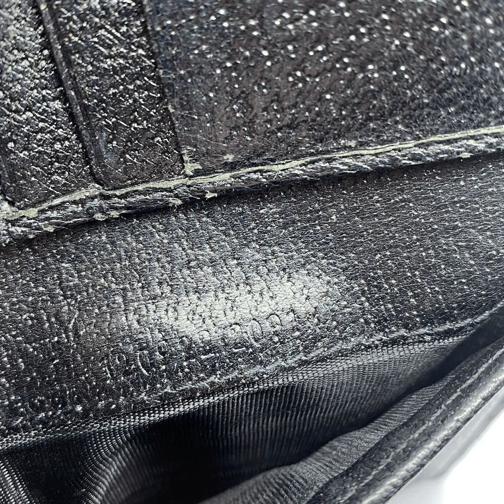 Authentic Gucci Black Canvas & Leather Double Sided Bifold Wallet **FLAWS** - Picture 11 of 12